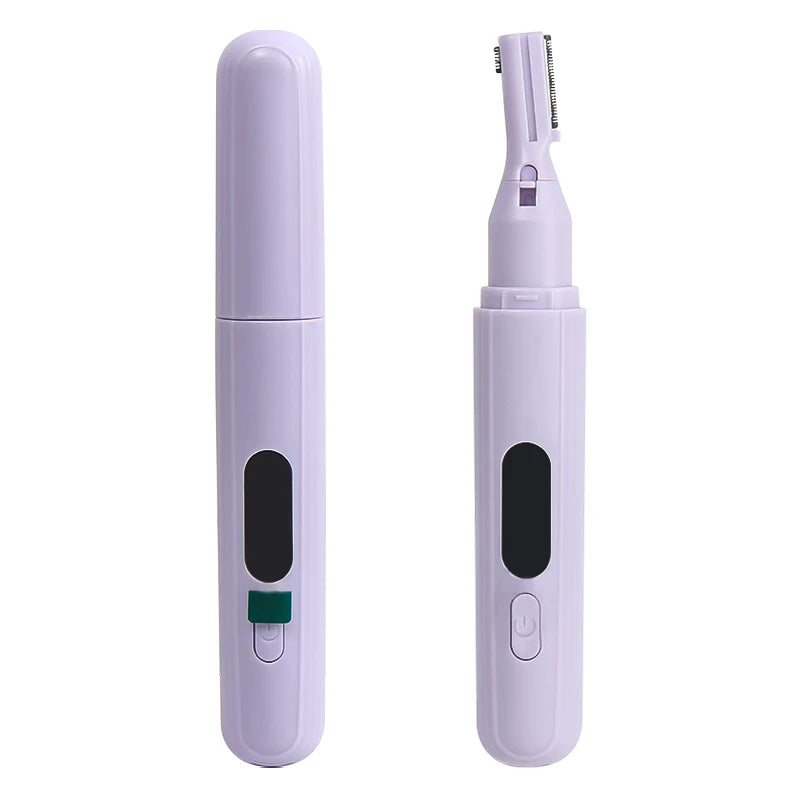 1Pcs Electric Eyebrow Trimmer Face Hair Remover Mini Portable Women Body Shaver Neck Lip Arms and Legs Hairs Removal Blade Razor