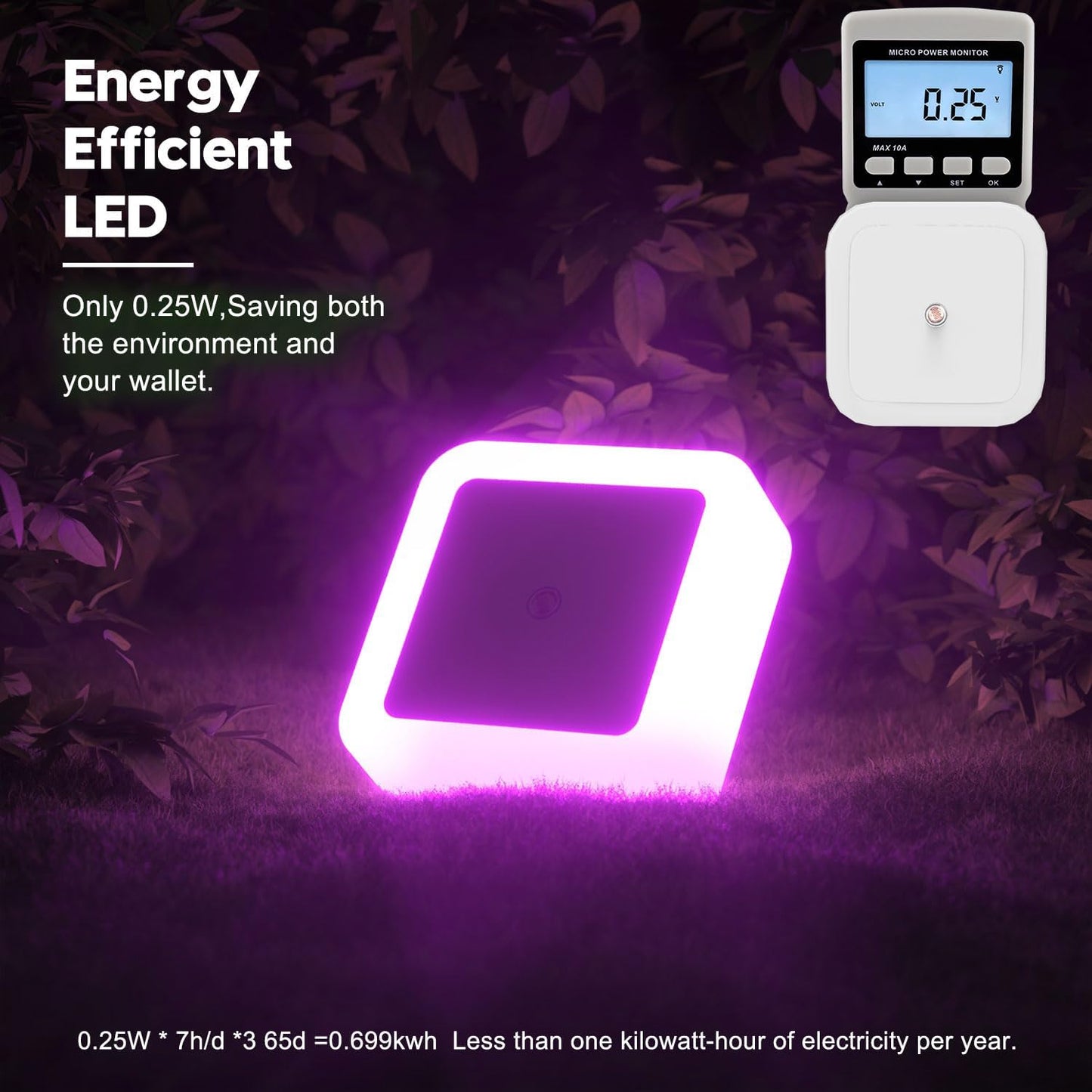Night Light, Night Lights Plug into Wall 4-Pack, Pink Plug in Night Light, Dusk to Dawn Night Lamp Led Night Lights for Bedroom, Bathroom, Hallway