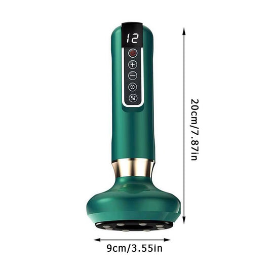 12 Level Adjustable Electric Cupping Massager Anti-Cellulite Massager Handheld Beauty Health Scraping Body Slimming Massage