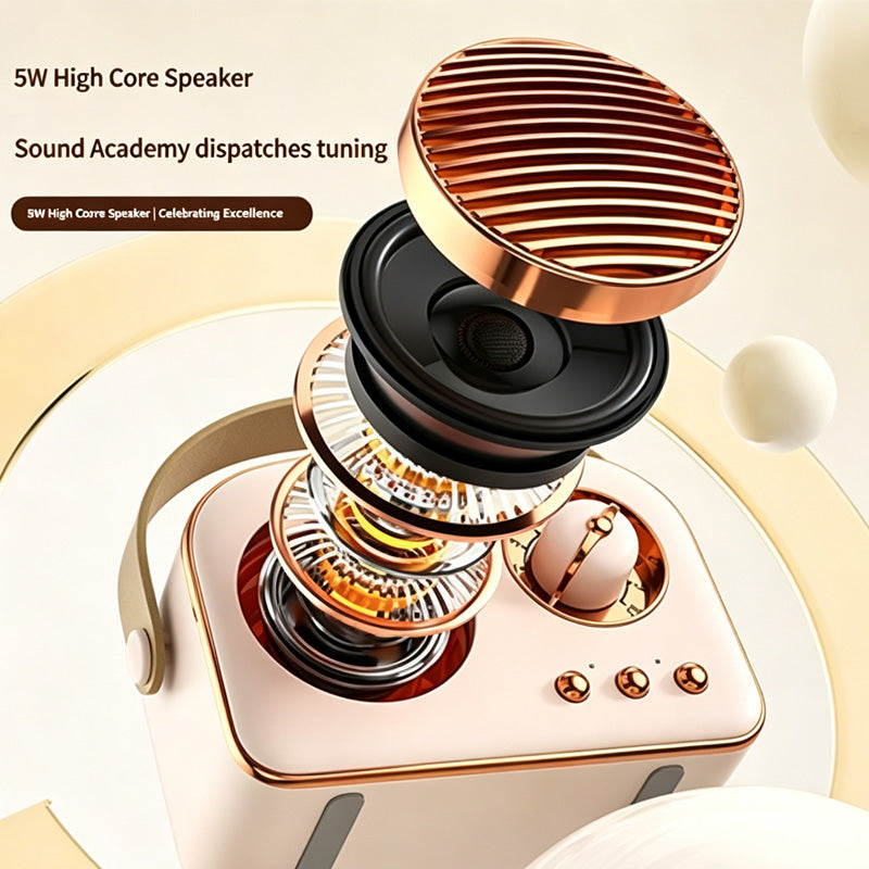 Mini Portable Karaoke Machine with Wireless Microphones