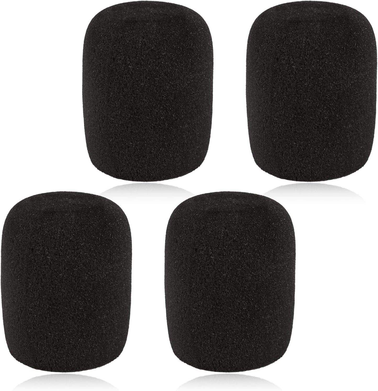 4 Pack Microphones Cover Soft Foam Mic Covers Microphone Foam Covers Microphone Windscreen Protection for Most Standard Handheld Microphones