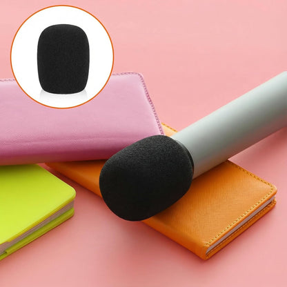 4 Pack Microphones Cover Soft Foam Mic Covers Microphone Foam Covers Microphone Windscreen Protection for Most Standard Handheld Microphones
