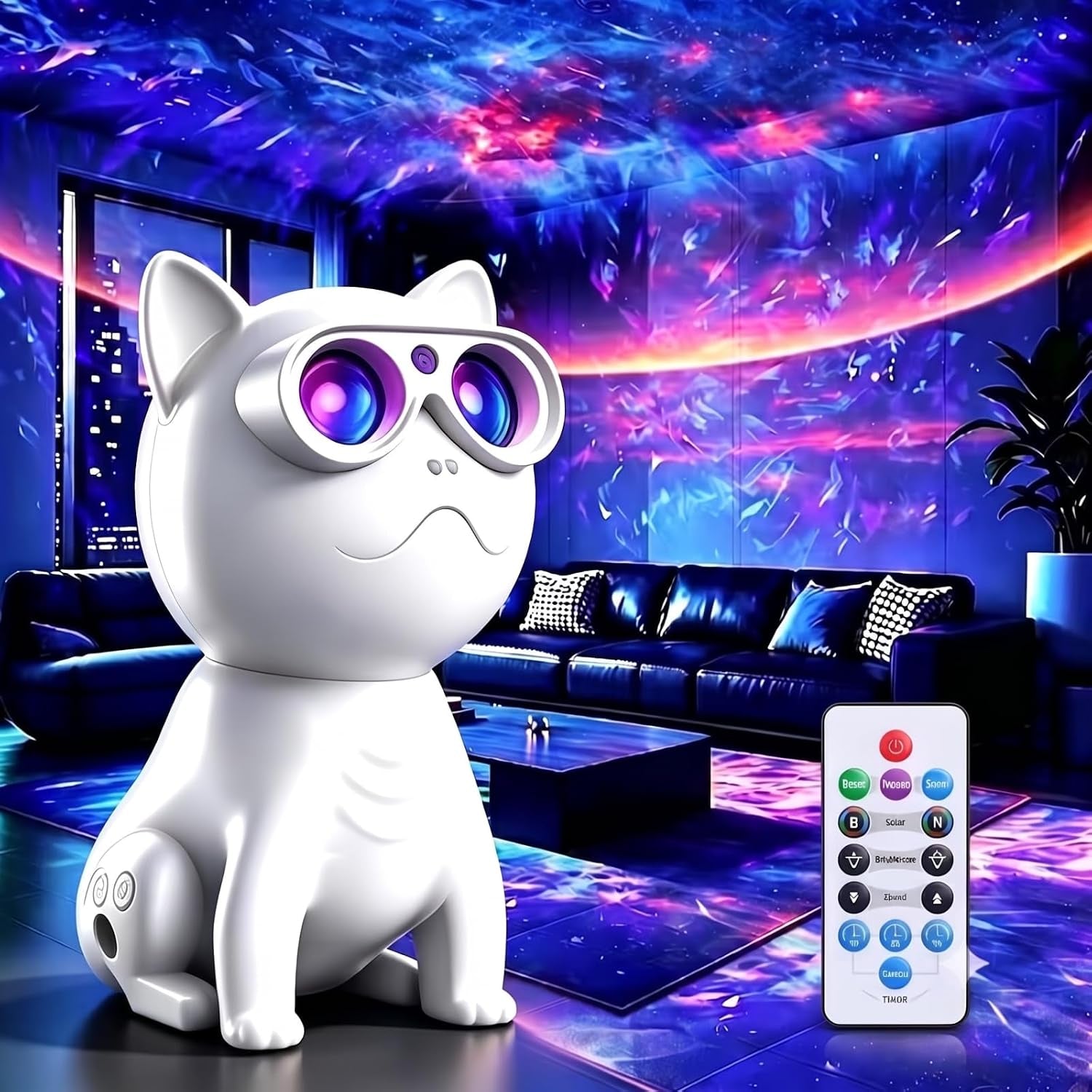 Galaxy Projector for Bedroom, Night Light for Kids Girls Gift, Room Decor | Light Projector with Remote and Timer, Birthday Christmas Party Gifts for Teens Boys, Adjustable Brightness