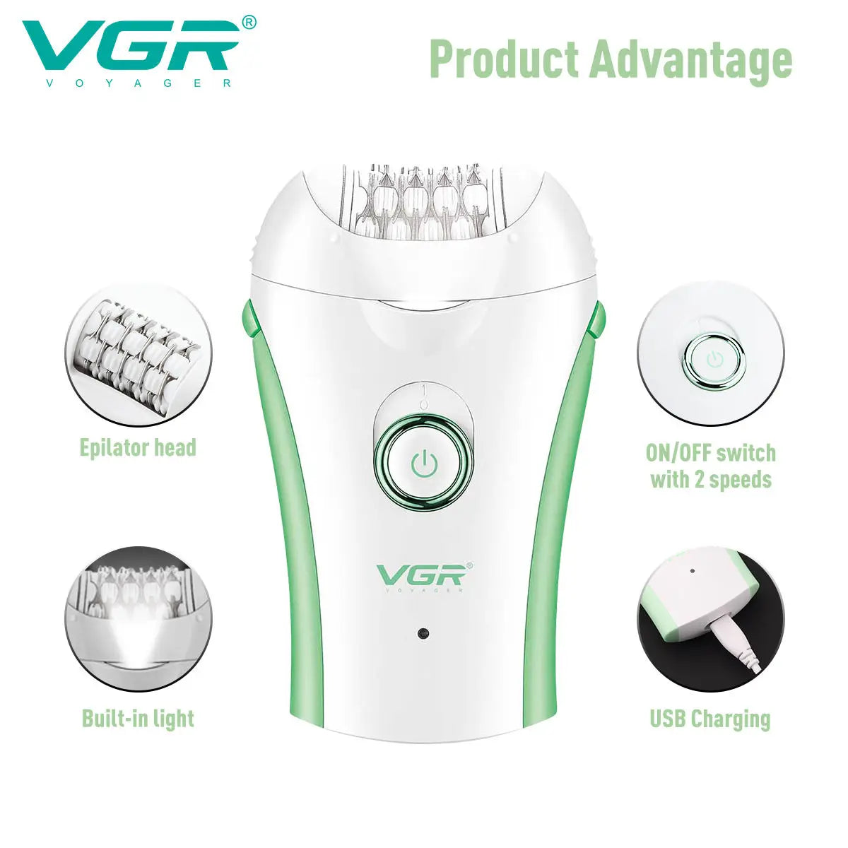 705 Epilator Professional Epilator Hair Remover Rechargeable Hair Remover Women Hair Remover Portable Electric Epilator
