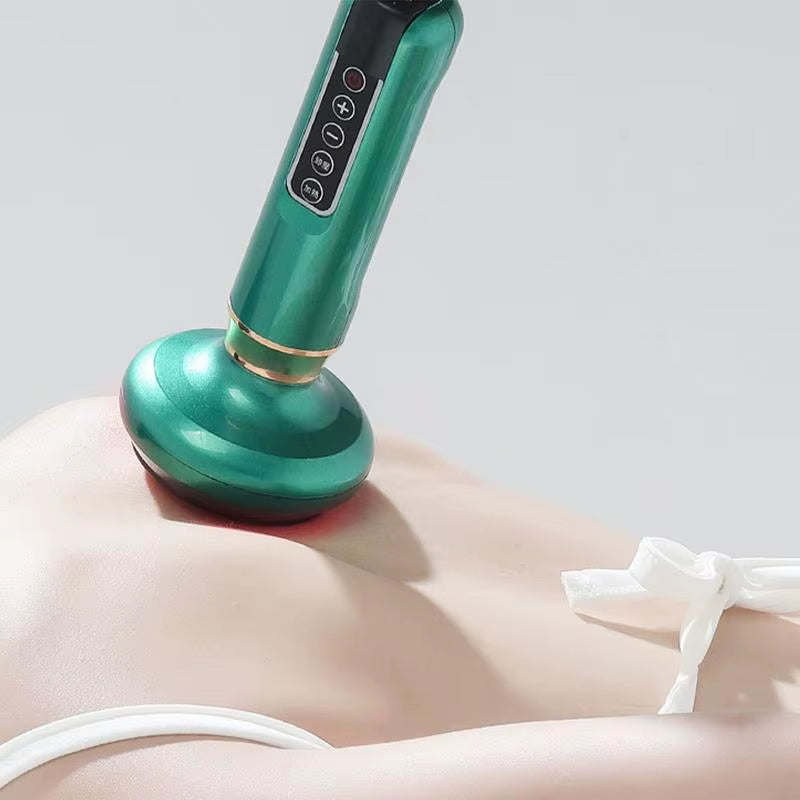 12 Level Adjustable Electric Cupping Massager Anti-Cellulite Massager Handheld Beauty Health Scraping Body Slimming Massage
