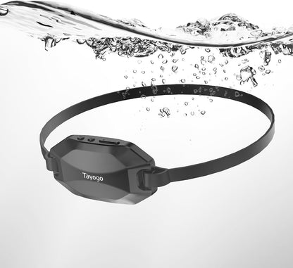 Bone Conduction Swimming Headphones, IPX8 Waterproof Open-Ear Headphones | 32GB MP3 Player & Bluetooth 5.4 & FM Radio, Underwater Headphones for Swimming, Compatible with  T6 Transmitter