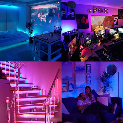 Smart 16.4 Ft. Wifi Dimmable Cuttable Color-Changing Plug-In Integrated LED Strip Light (1-Pack)