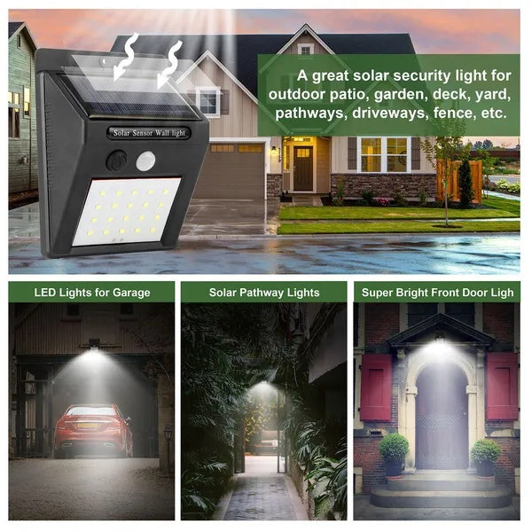 Solar Light 20 Leds Outdoor PIR Motion Sensor Lights