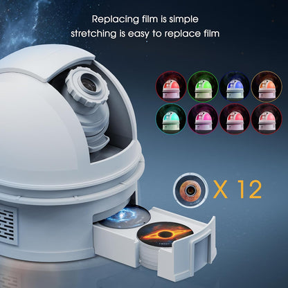 Galaxy Projector Night Light 12 in 1 Star Projector Night Light | Storage Case, Solar System Constellation Moon, LED Space Galaxy Lamp with Timer, for Kids Adults Bedroom Theater
