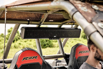 27" Amplified Bluetooth Soundbar Fits 1.5" - 2" Roll Bars | Weatherproof 500W Soundbar for Utv/Atv/Sxs/Golf Cart, 8-Speakers W/ RGB LED Lights, Remote Control & Preset Equalizer