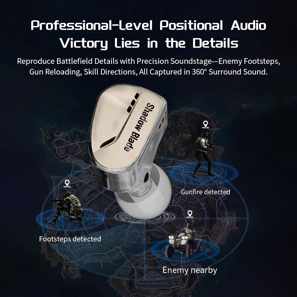 Shadowblade Hifi Earphone Extra 1DD+1 Vibration Unit 3 Interchangeable Tuning Nozzles 0.78Mm 2Pin Earphones Detachable Cable
