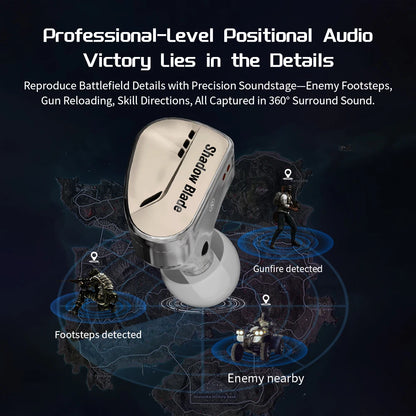 Shadowblade Hifi Earphone Extra 1DD+1 Vibration Unit 3 Interchangeable Tuning Nozzles 0.78Mm 2Pin Earphones Detachable Cable