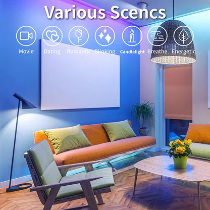 Smart 16.4 Ft. Wifi Dimmable Cuttable Color-Changing Plug-In Integrated LED Strip Light (1-Pack)