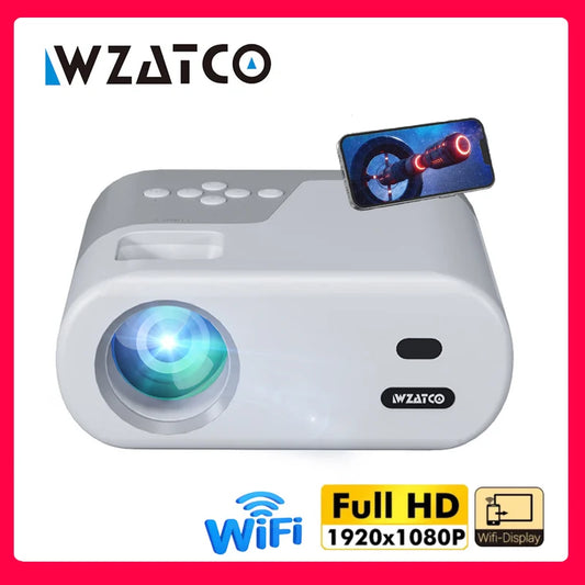 DP02W Mini Projectors Wifi 5 Mirror Screen Bluetooth Support Full HD 1080P Projector 4K LED Home Theater Beamer