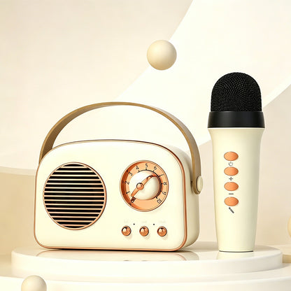 Mini Portable Karaoke Machine with Wireless Microphones