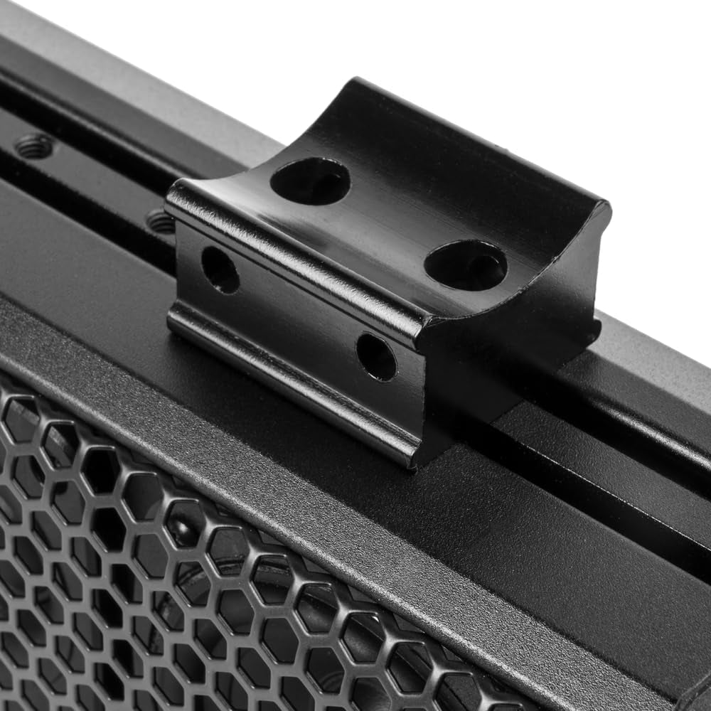 27" Amplified Bluetooth Soundbar Fits 1.5" - 2" Roll Bars | Weatherproof 500W Soundbar for Utv/Atv/Sxs/Golf Cart, 8-Speakers W/ RGB LED Lights, Remote Control & Preset Equalizer