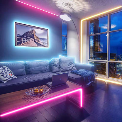 Smart 16.4 Ft. Wifi Dimmable Cuttable Color-Changing Plug-In Integrated LED Strip Light (1-Pack)