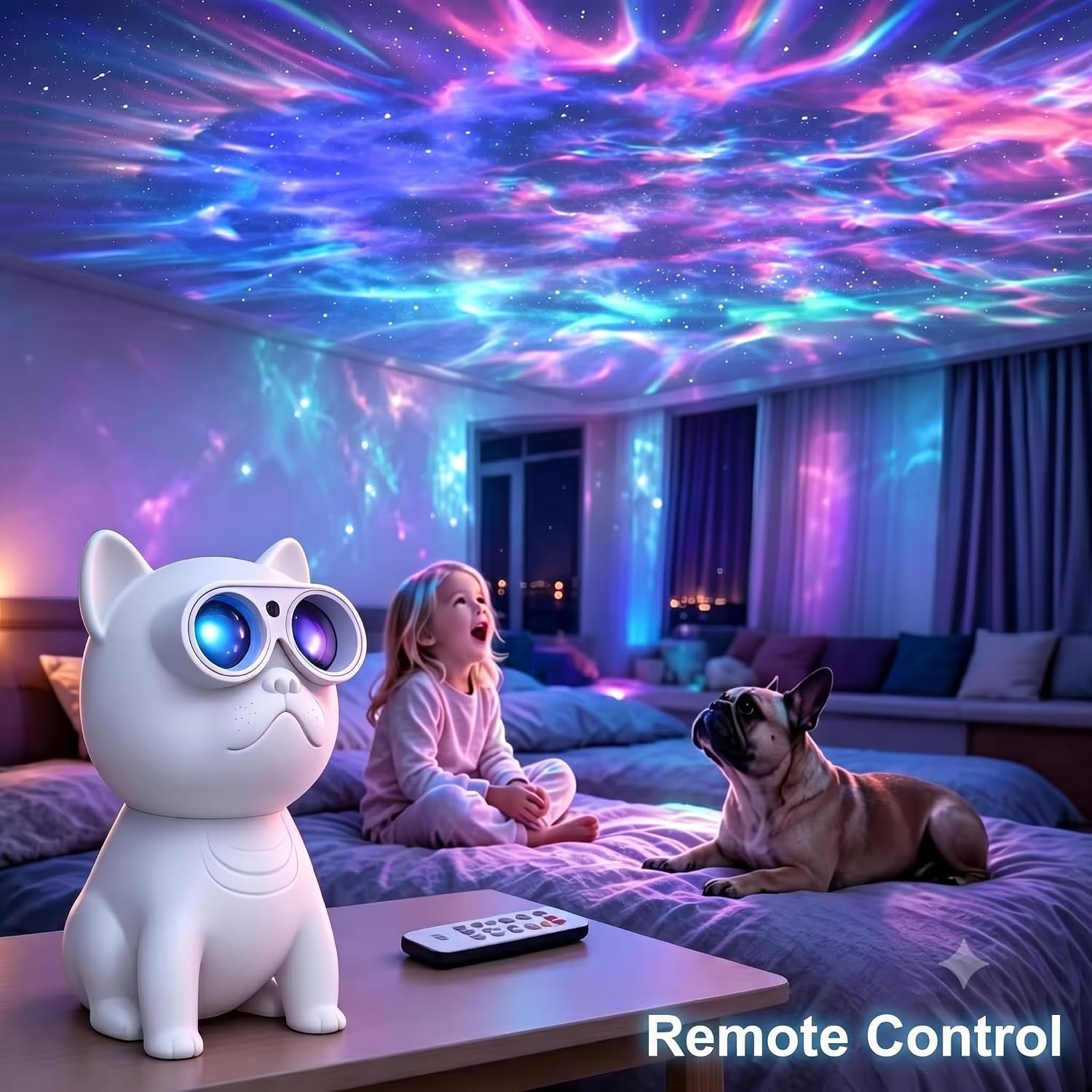 Galaxy Projector for Bedroom, Night Light for Kids Girls Gift, Room Decor | Light Projector with Remote and Timer, Birthday Christmas Party Gifts for Teens Boys, Adjustable Brightness