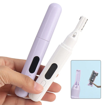 1Pcs Electric Eyebrow Trimmer Face Hair Remover Mini Portable Women Body Shaver Neck Lip Arms and Legs Hairs Removal Blade Razor