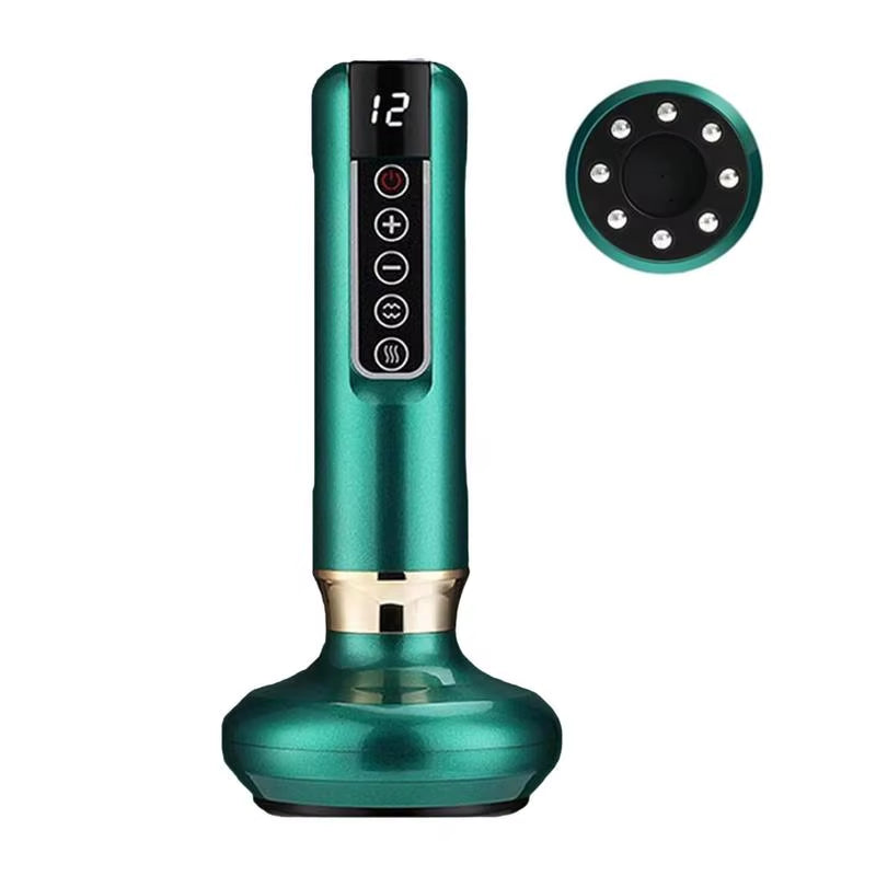 12 Level Adjustable Electric Cupping Massager Anti-Cellulite Massager Handheld Beauty Health Scraping Body Slimming Massage