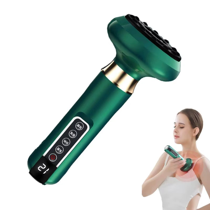 12 Level Adjustable Electric Cupping Massager Anti-Cellulite Massager Handheld Beauty Health Scraping Body Slimming Massage